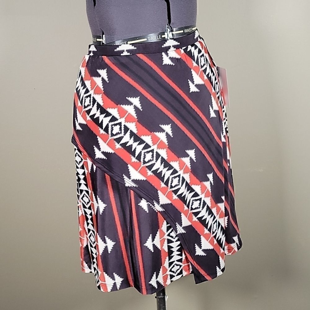 Kokoon Aztec Print “Wrap” Skirt Sz XS